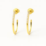 PENDIENTES AROS DIAMANTES KALEY