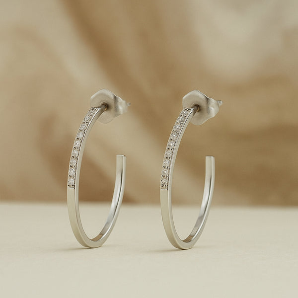 PENDIENTES AROS DIAMANTES KALEY