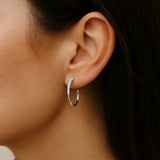 PENDIENTES AROS DIAMANTES KALEY