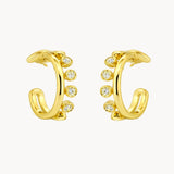 PENDIENTES AROS DIAMANTES GISELLE