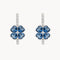 PENDIENTES TOPACIOS LONDON BLUE Y DIAMANTES YAMILA