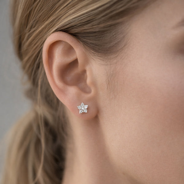 PENDIENTES ESTRELLA CON DIAMANTES ODELIA