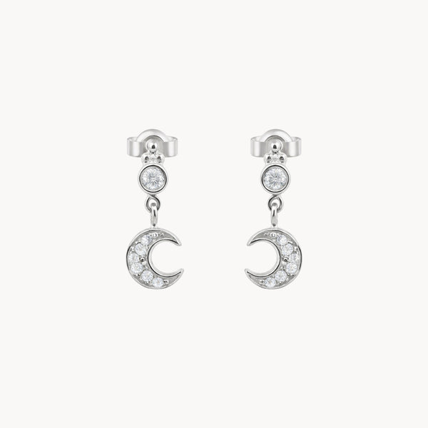 PENDIENTES LUNA CON DIAMANTES ELIANA