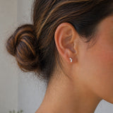 PENDIENTES HOJA CON DIAMANTES ADA