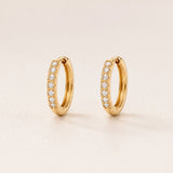 PENDIENTES AROS CON DIAMANTES MITZI
