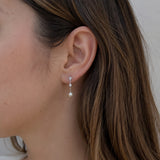 PENDIENTES PERLA Y DIAMANTES