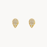 Brincos gota com diamantes
