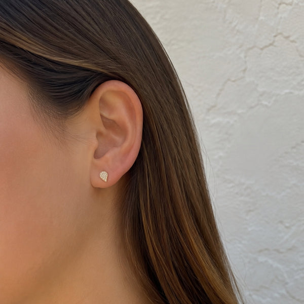 PENDIENTES GOTA CON DIAMANTES
