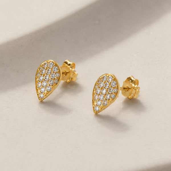 PENDIENTES GOTA CON DIAMANTES