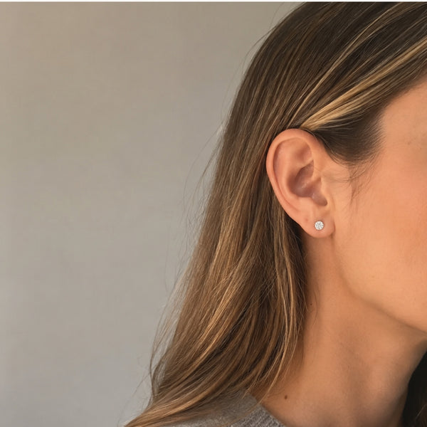 PENDIENTES HALO DE DIAMANTES