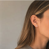 DIAMOND HALO DROP EARRINGS