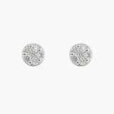 Cluster earrings with diamonds