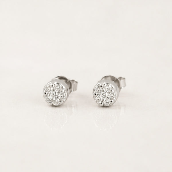 PENDIENTES CLUSTER CON DIAMANTES
