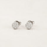 Cluster earrings with diamonds
