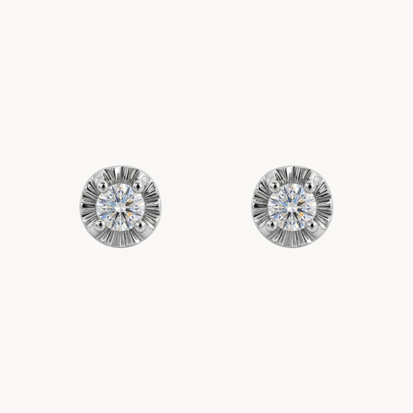 PENDIENTES CONTORNO TALLADO CON DIAMANTE