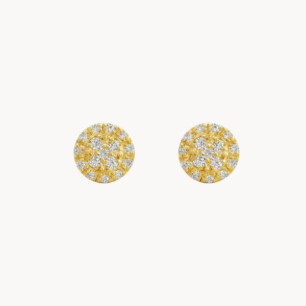 PENDIENTES ROSETON DE DIAMANTES