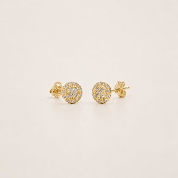 PENDIENTES ROSETON DE DIAMANTES