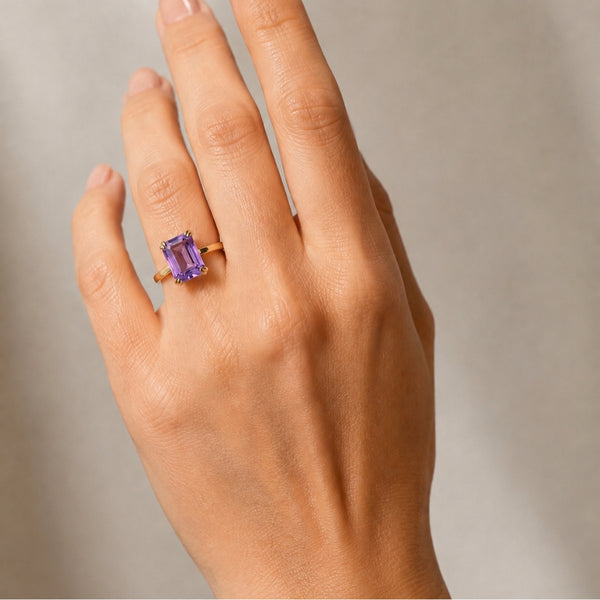 ANILLO STATEMENT AMATISTA