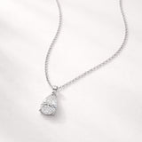 COLGANTE DIAMANTE CREADO 1.020 QUILATE PERILLA CERTIFICADO IGI