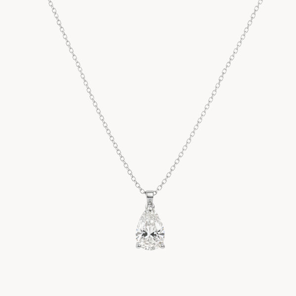 COLGANTE DIAMANTE CREADO 1.020 QUILATE PERILLA CERTIFICADO IGI