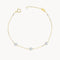 Armband mit Rauten-Chatons und Diamanten VENUS II