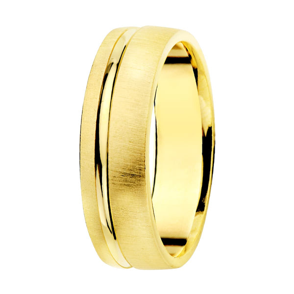 ALIANZA ORO MATE Y BRILLO 5.5MM