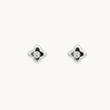 PENDIENTES FLOR CON DIAMANTES