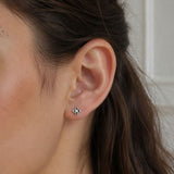 PENDIENTES FLOR CON DIAMANTES
