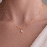 COLGANTE DIAMANTE CREADO 0.79 QUILATES PERILLA CERTIFICADO IGI