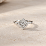 ANILLO ROMBO DE DIAMANTES BRILLANTES