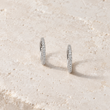 LARGE HOOP EARRINGS WITH DIAMONDS