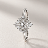 ANILLO ROMBO DE DIAMANTES BRILLANTES