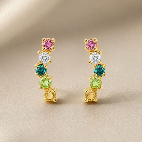 PENDIENTES TREPADORES CON CIRCONITAS ISSY