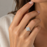 ANILLO ROMBO DE DIAMANTES BRILLANTES