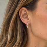 LARGE HOOP EARRINGS WITH DIAMONDS