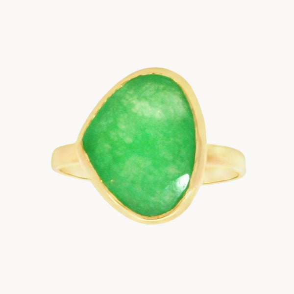 ANILLO CUARZO VERDE ELSIE