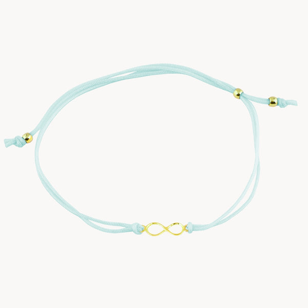 PULSERA MACRAME AZUL INFINITO