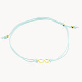 PULSERA MACRAME AZUL INFINITO