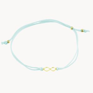 BLUE INFINITY MACRAME BRACELET