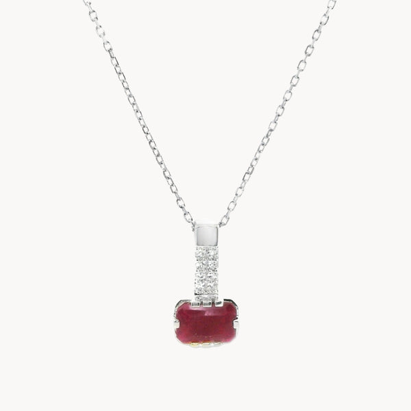 COLGANTE RUBI Y DIAMANTES ETNA