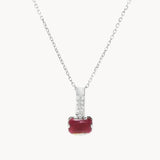 COLGANTE RUBI Y DIAMANTES ETNA