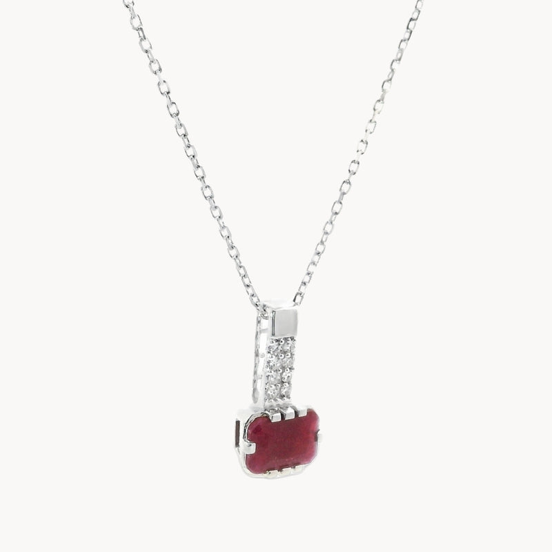 COLGANTE RUBI Y DIAMANTES ETNA