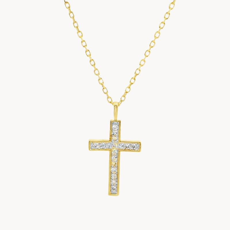 COLGANTE CRUZ Y DIAMANTES ALICA