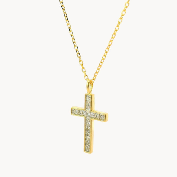 COLGANTE CRUZ Y DIAMANTES ALICA
