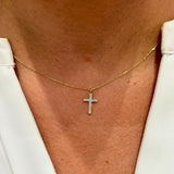 COLGANTE CRUZ Y DIAMANTES ALICA