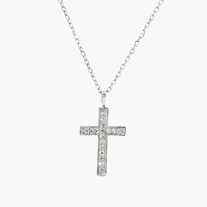 COLGANTE CRUZ Y DIAMANTES ALICA