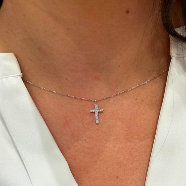 COLGANTE CRUZ Y DIAMANTES ALICA