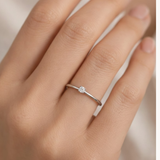 ANILLO SOLITARIO CON DIAMANTE 0.11 QUILATES FRANZI