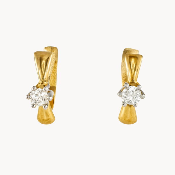 PENDIENTES BICOLOR BANDA Y CIRCONITAS