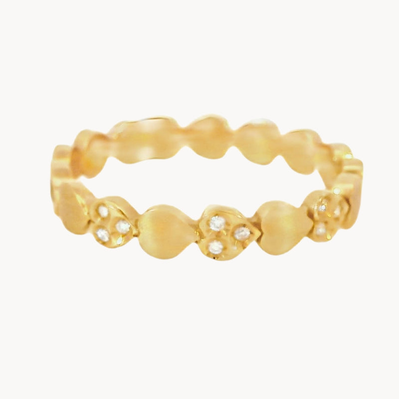 ANILLO ORO ROSA DIAMANTES TEDDA